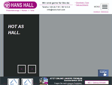 Tablet Screenshot of hans-hall.com